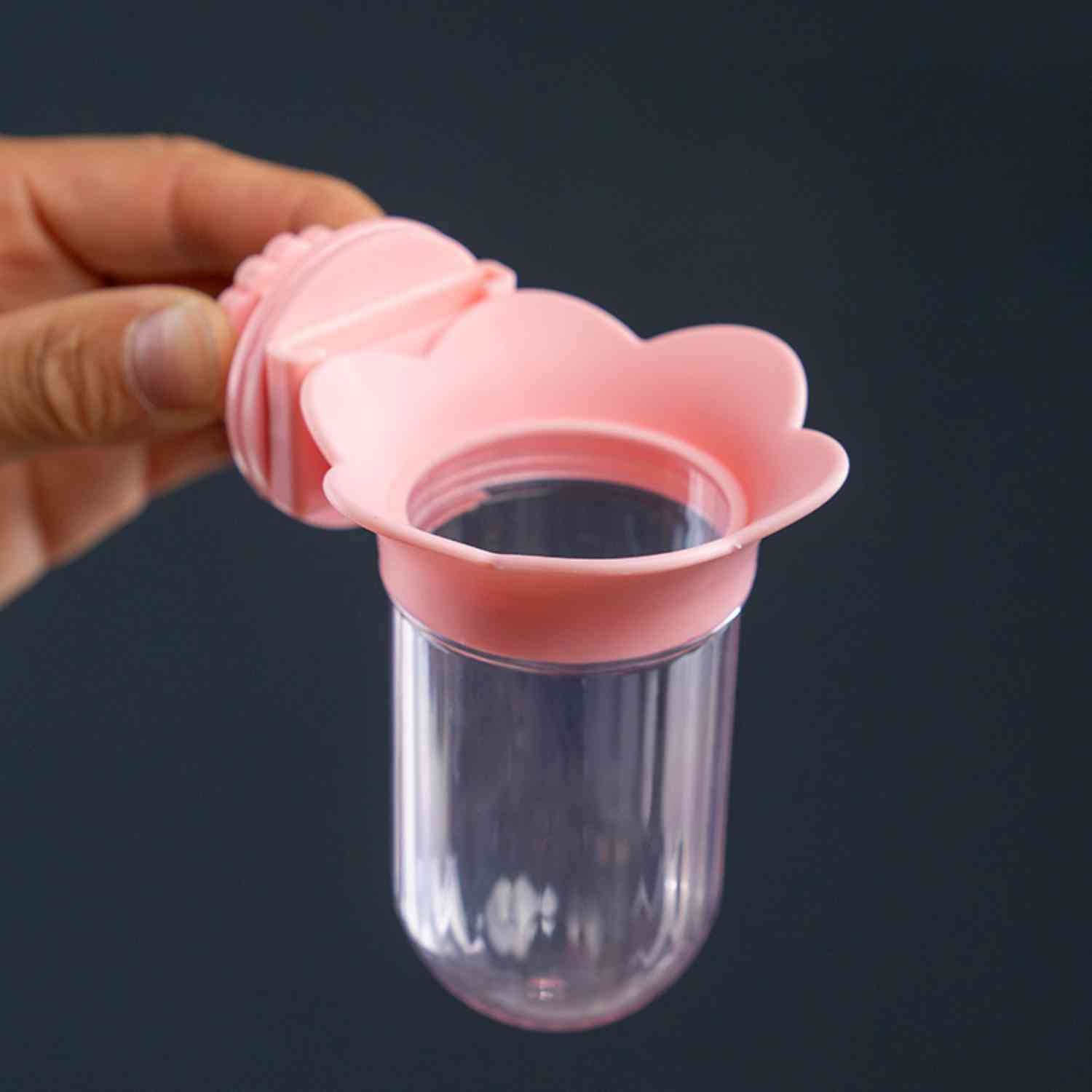 papegaai hydroponische fles roze model handmatige montage